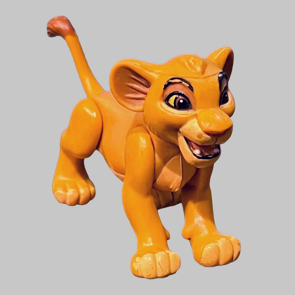 Vintage 1994 Disney Mattel The Lion King Young Simba 4" Action Figure - Picture 2 of 3